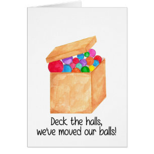 Cartão Passe os corredores, movemos nossas bolas!