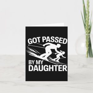 Cartão Passei a Pedalada Com Minha Filha Esqui