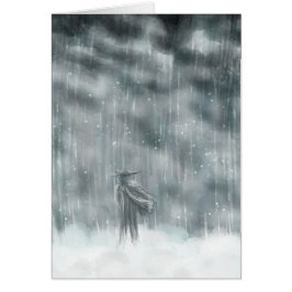 Cartão Passeio através da tempestade