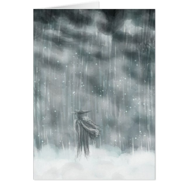 Cartão Passeio através da tempestade (Frente)