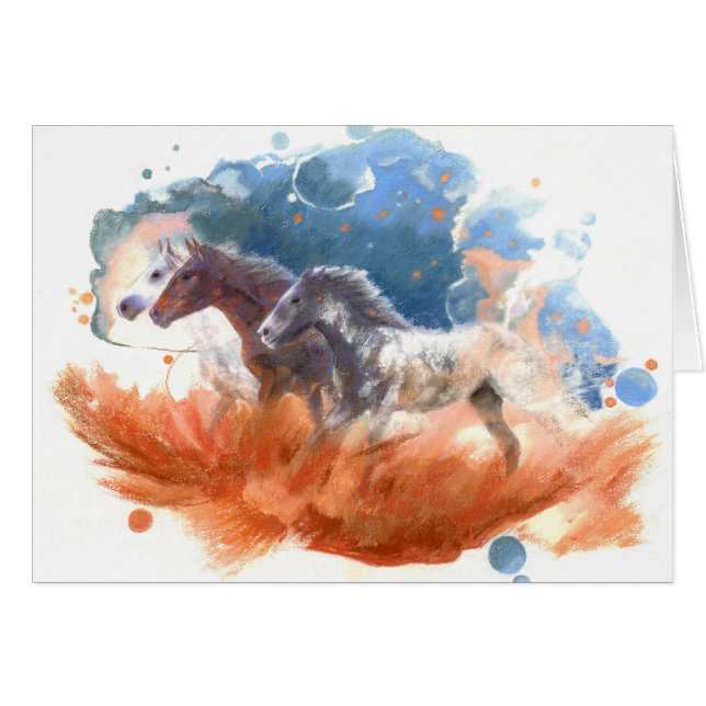 Cartão Passeio da noite - mustang (Frente Horizontal)