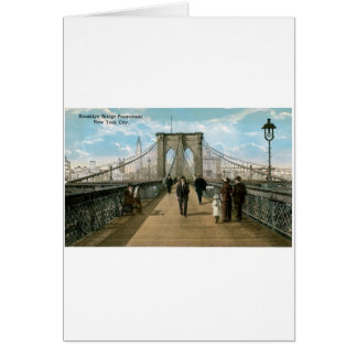 Cartão Passeio da ponte de Brooklyn, Nova Iorque