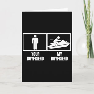 Cartão Passeio de Jet Ski Seu Namorado Meu Namorado Jet S
