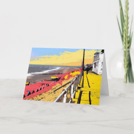 Cartão Passeio de Southwold Colorido