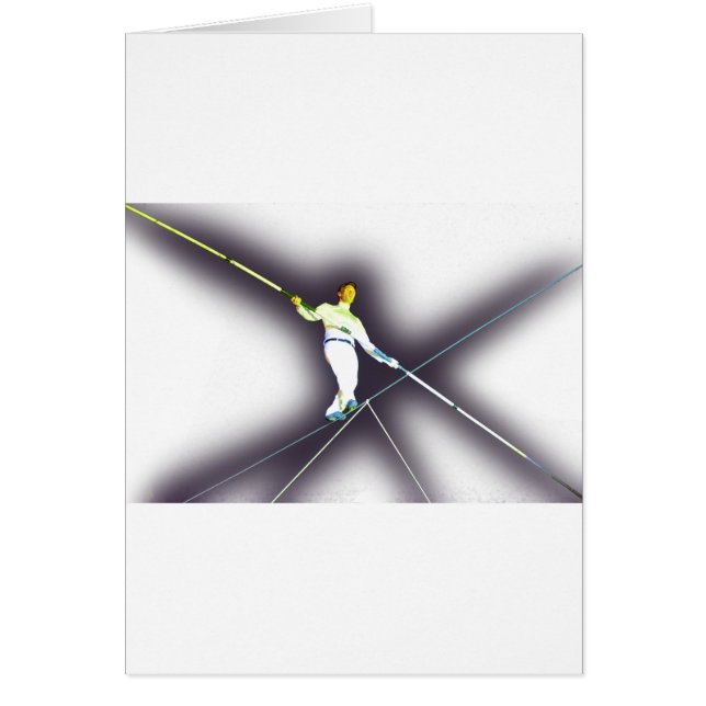 Cartão passeio do tightrope (Frente)