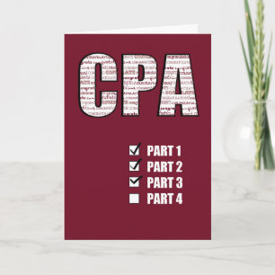Cartão Passing 3 Parts CPA Congratulations