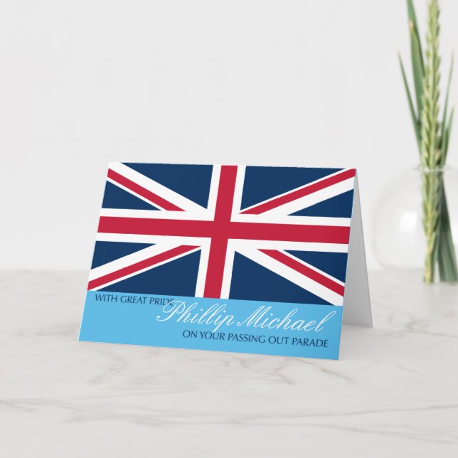 Cartão Passing Out Parade Congratulations Add Any Name (Frente)