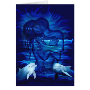 Cartão Passion act - par com o par Dolphin