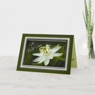 Cartão Passion Flower Get Well Card