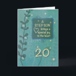 Cartão Passo Filho 20 Religioso Aniversário Mão Verde Des<br><div class="desc">Você sabe que criou um bom homem. Celebre o dia do seu nascimento quando ele se tornar vinte em breve. Dê este cartão ao seu amado filho escalão para cumprimentá-lo feliz aniversário de 20. A mensagem neste cartão irá seguramente tocar-lhe o coração.</div>