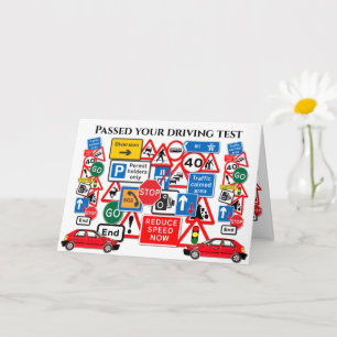 Cartão Passou no seu teste de direção ~ Parabéns!