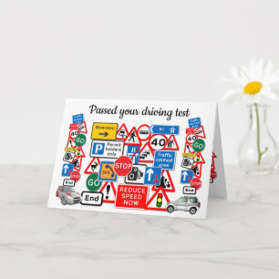 Cartão Passou no seu teste de direção ~ Parabéns!