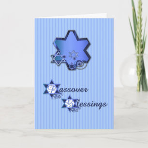Cartão Passover Blue Star