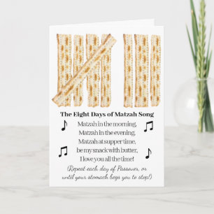 Cartão Passover Engraçado 8 Dias de Passagem