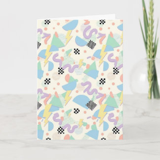 Cartão Pastel Abstract Shapes Pattern Design