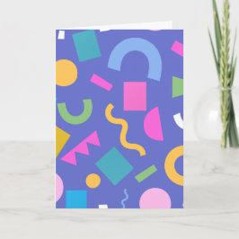 Cartão Pastel Abstract Shapes Pattern Design