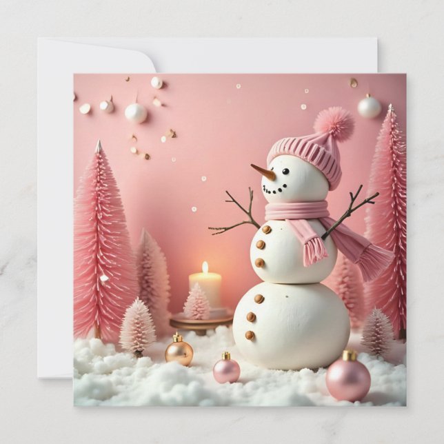 Cartão Pastel Christmas - Flat Greeting Card (Frente)