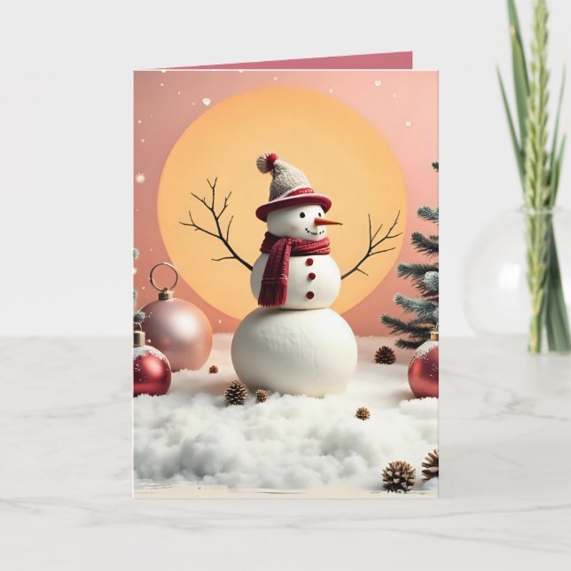 Cartão Pastel Christmas - Folded Greeting Card  (Frente)