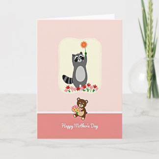 Cartão Pastel Creature Mothers Day Card