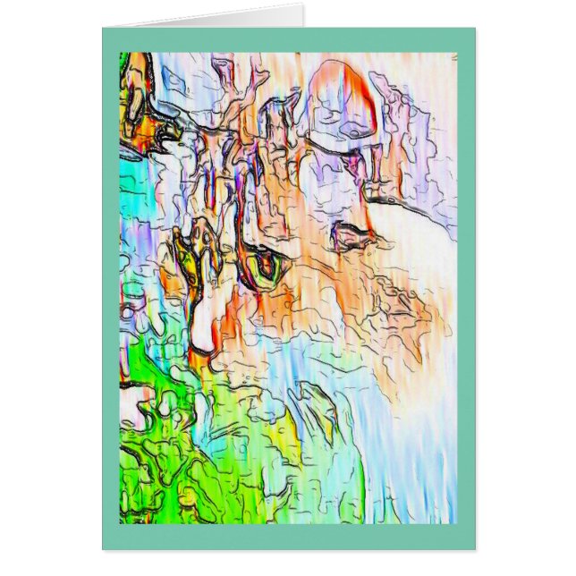 Cartão Pastel do gato (Frente)