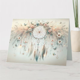 Cartão Pastel Floral Butterfly Dreamcatcher