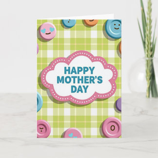 Cartão Pastel Hearts Mothers Day Card