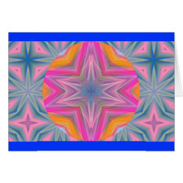 Cartão Pastel Kaleidoscopic Design.1