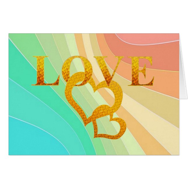 Cartão Pastel Swirls (Frente Horizontal)