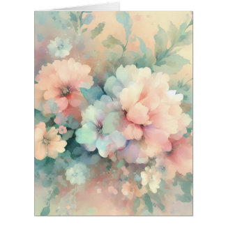 Cartão Pastel Vintages Roses Card