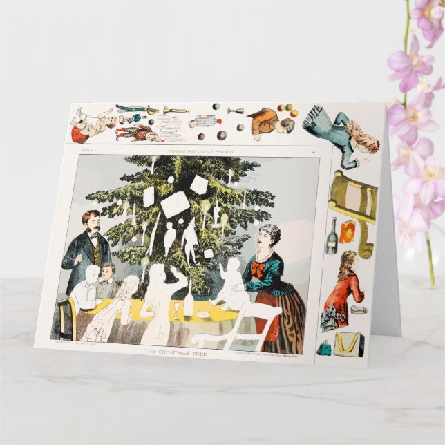 Cartão Pastime para o Jogo de Natal dos Dedos Pequenos (Orquídea)