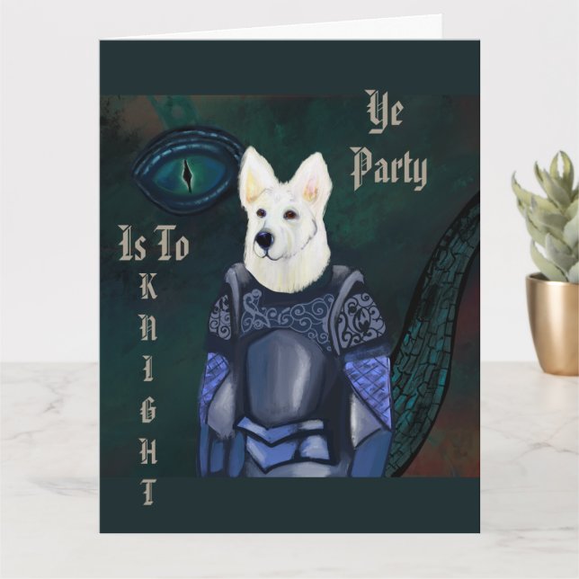 Cartão Pastor Alemão   (Planta pequena)