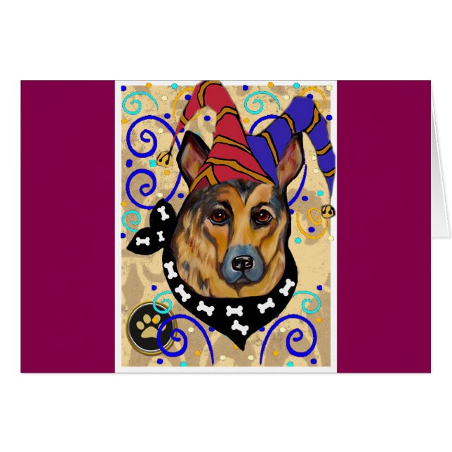 CARTÃO PASTOR ALEMÃO (Frente Horizontal)