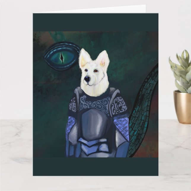 Cartão Pastor Alemão  (Planta pequena)