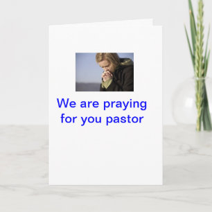 Cartão pastor appreciation greeting card