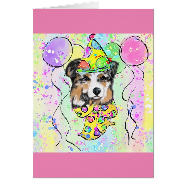 Cartão Pastor australiano (Frente)