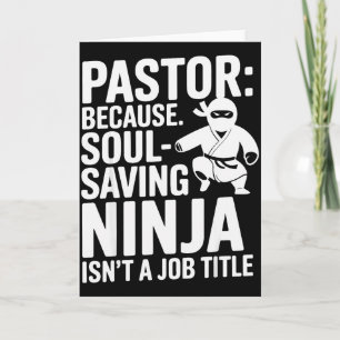 Cartão Pastor Engraçado Humor Fé Cristã Liderança Piada
