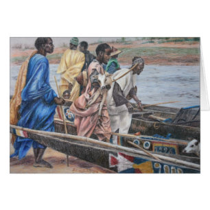 Cartão Pastores do gado de Fulani