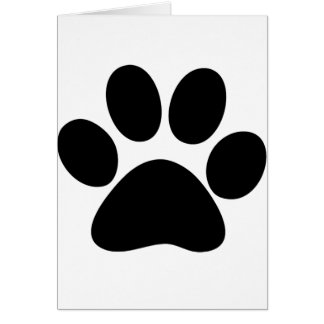 Cartão Pata animal