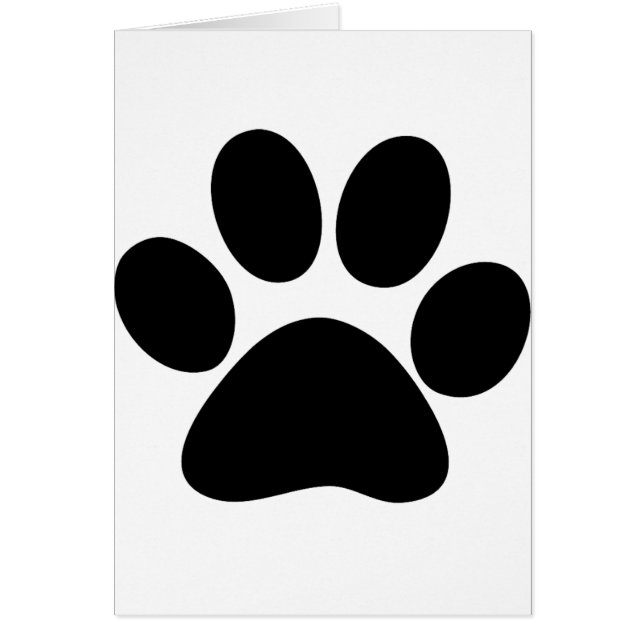 Cartão Pata animal (Frente)