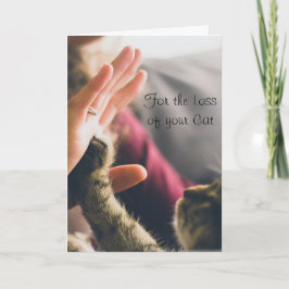 Cartão Pata de Gato Dando um High-five