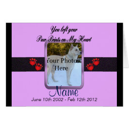 Cartão Pata Imprime em Meu Coração - Mauve