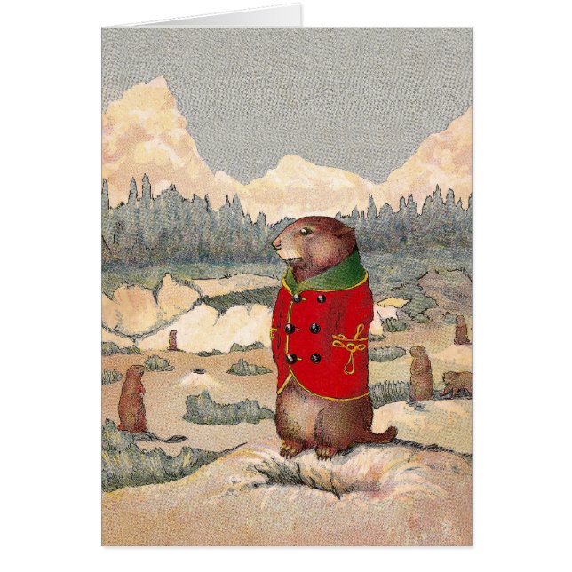 Cartão Patas da almofada na cidade do cão de pradaria (Frente)