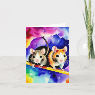Cartão Patas de Animal Espacial I