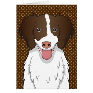 Cartão Patas dos desenhos animados do Spaniel de Springer