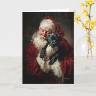 Cartão Patas e Papai Noel