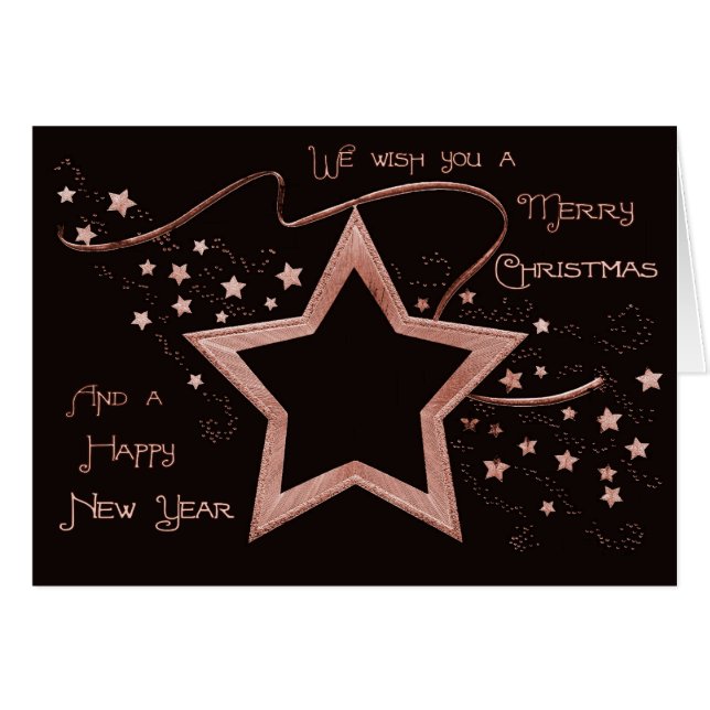 Cartão Patch de estrela (sólido) (Frente horizontal)