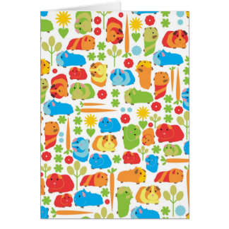 Cartão Patch de Porco de Guiné Brilhante