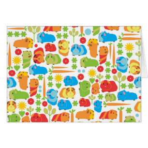 Cartão Patch de Vegetal de Porco Guiné Brilhante