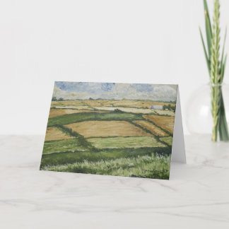 Cartão Patchwork Fields Greeting Card