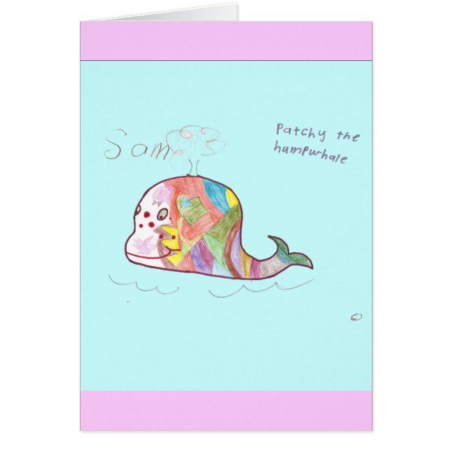 CARTÃO PATCHY O HUMPWHALE (Frente)